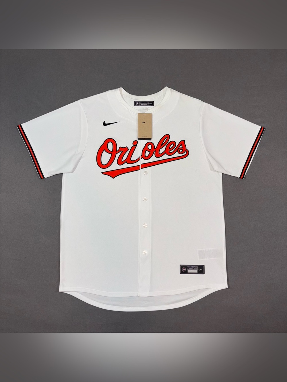 Men’s Nike Baltimore Orioles MLB Jersey White Size LARGE